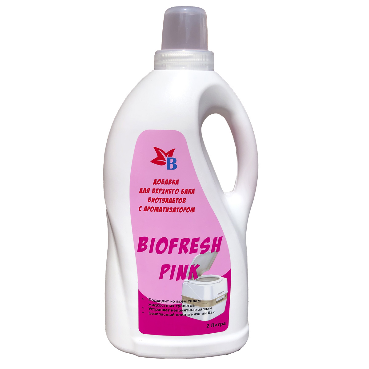 Жидкость для биотуалета 2 литра BioFresh Pink