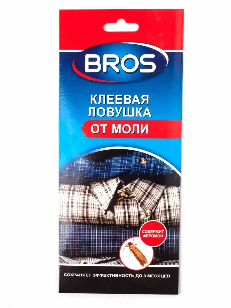 Клеевая ловушка от одежной моли Bros