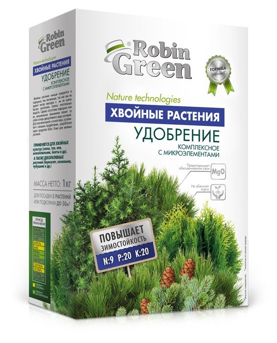 Минеральное удобрение комплексное Robin Green хвойные растения