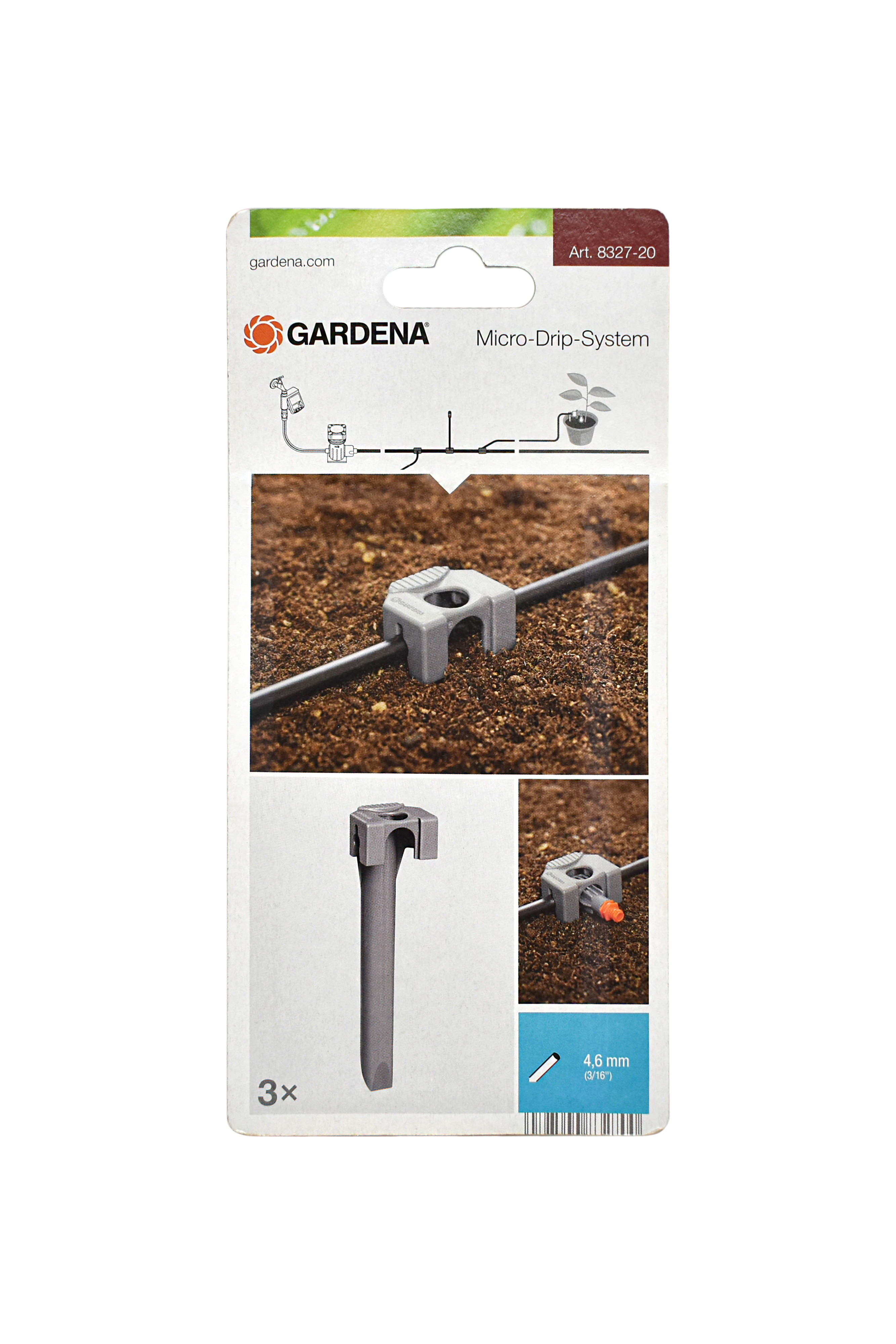 Направляющая для капельного шланга Gardena D 4,6mm 3/16