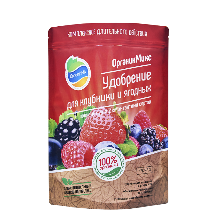 Органическое удобрение OrganicMix для клубники и ягодных