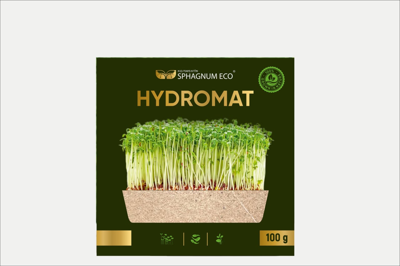 Oтборные листья и лепестки мха Sphagnum ECO Hydromat