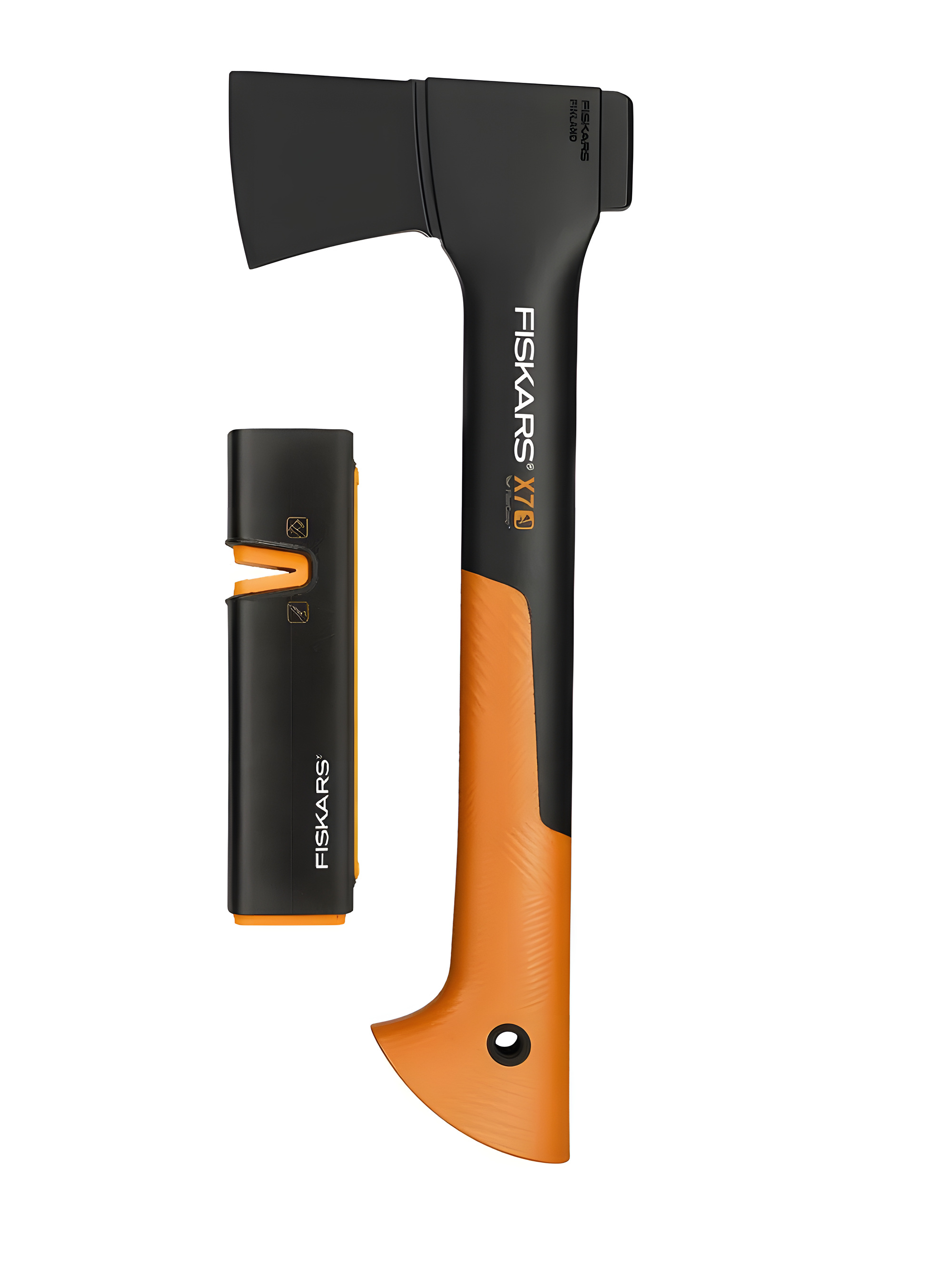 Промонабор Fiskars: топор Х7 + точилка