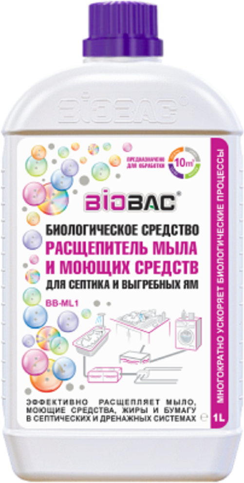 Расщепитель мыла и моющих средств Biobac