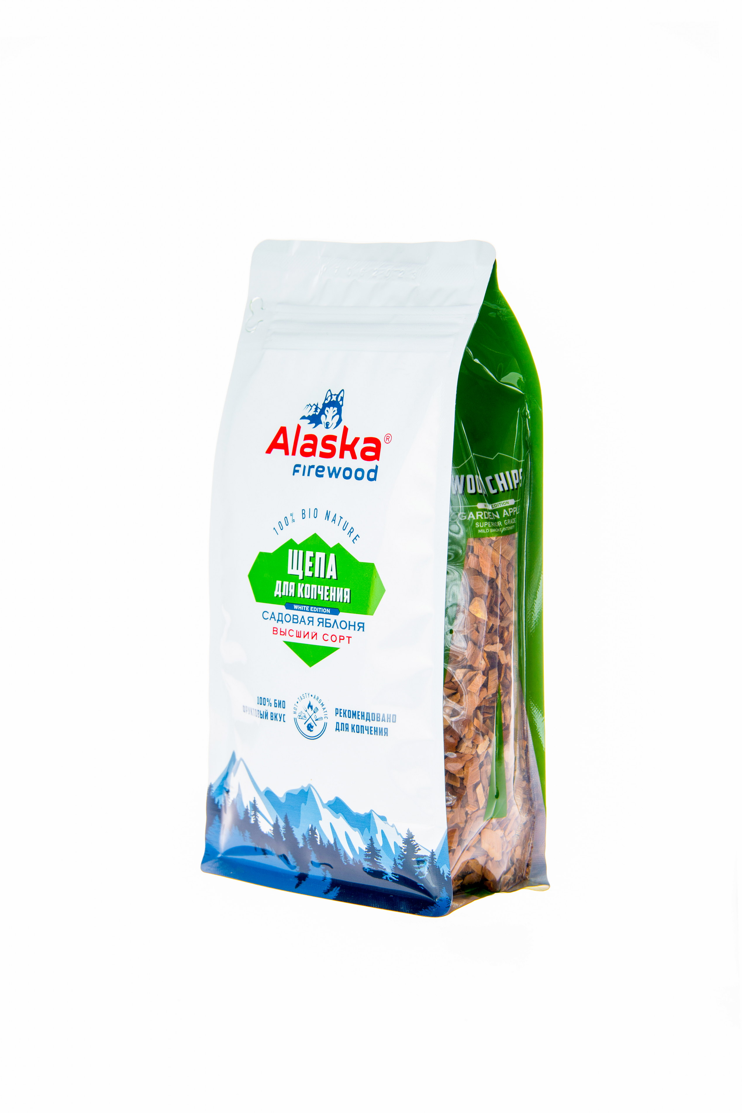 Щепа для копчения Яблоня Alaska Firewood Pro